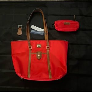 Dooney & Bourke Wayfarer Zip Tote fire engine